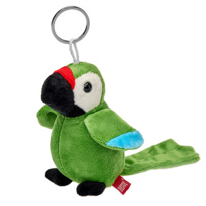 Brelok papuga Ara zielona 11 cm