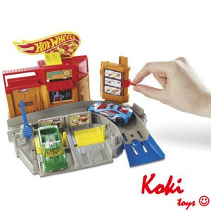 Hot Wheels Pizzeria Warsztat Samochód Tor DJD73