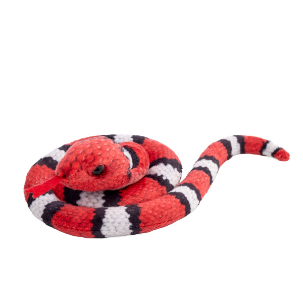 Wąż zwinięty czerwono-biały 50 cm 