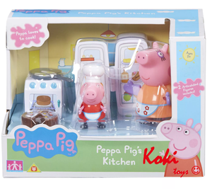 1487 Peppa zestaw kuchnia + figurki