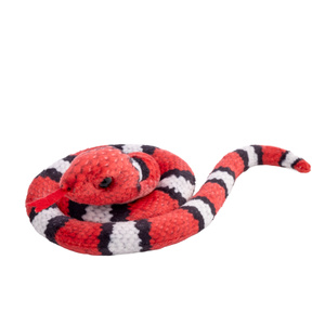Wąż zwinięty czerwono-biały 50 cm 