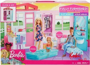 FXG54 Barbie przytulny domek z wyposażeniem