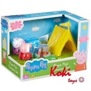 3894 Peppa zestaw kemipngowy + figurki + akcesoria