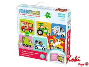 Połóweczki Pojazdy i zawody  2+ TREFL 90559