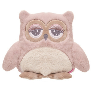 Sowa Abby różowo-kremowa 23 cm