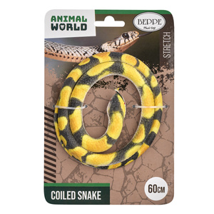 Wąż gumowy pyton siatkowy żółty  60 cm 