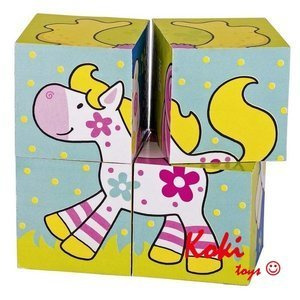 57511G Klocki sześcienne zwierzątka Susibelle