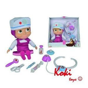 MASZA I NIEDŹWIEDŹ Lalka zestaw doktor