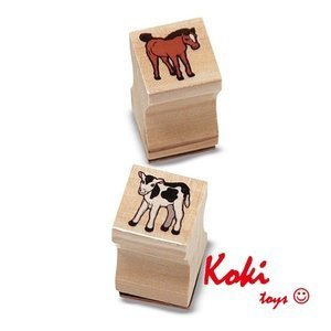 11639 Zestaw drewnianych pieczątek Melissa