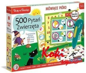 50649 CLEMENTONI MÓWIĄCE PIÓRO 500 PYTAŃ ZWIERZĘTA