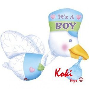Balon Narodziny Chłopczyka Bocian 58 x 81 cm
