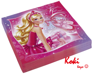 Serwetki Barbie i Magiczne Baletki 20 szt 33x33cm