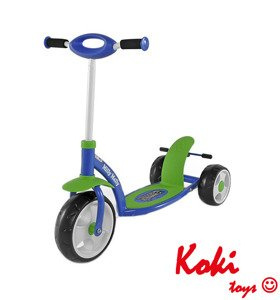 Hulajnoga CRAZY SCOOTER Niebiesko-zielona