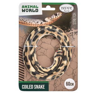 Wąż gumowy beżowo-brązowy 60 cm