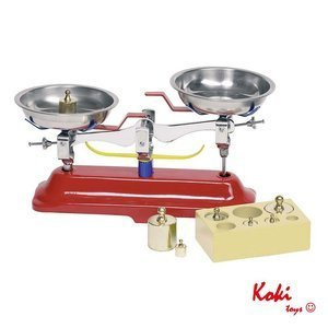 51891G Metalowa waga szalkowa z odważnikami