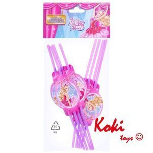 Słomki Barbie i Magiczne Baletki 8 szt. 552389